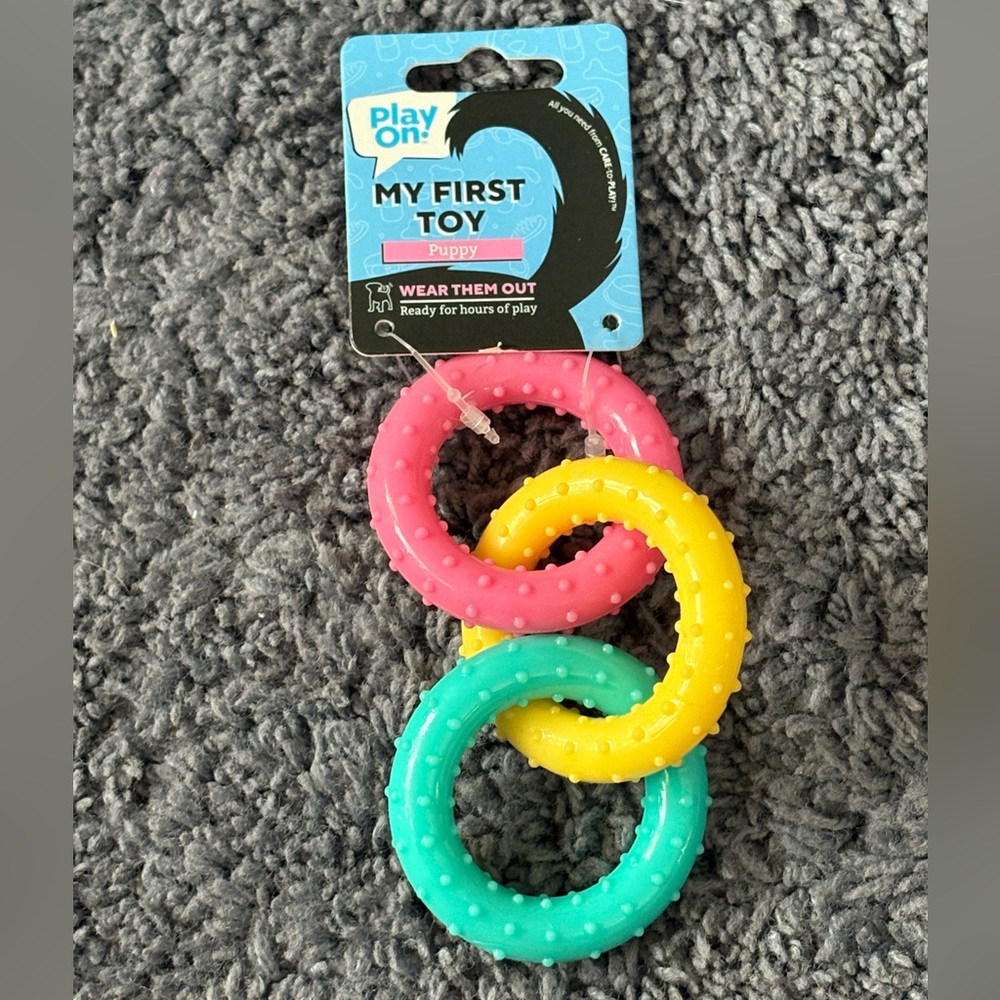 NWT Play On! My First Toy for puppies - rubber chain links